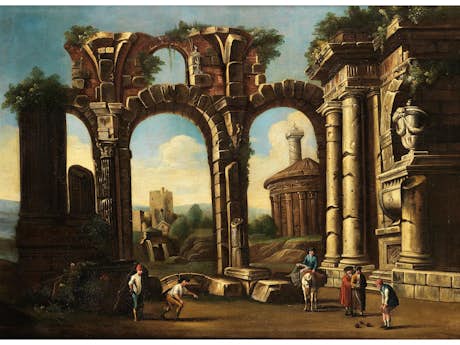Italienischer Maler in Art des Giovanni Paolo Panini, 1691 – 1765